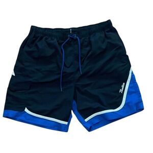 Nautica Black and Blue Swim Trunks Bathing Suit Mens Size Extra Large